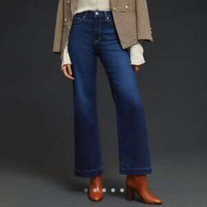 Paige Anessa High-Rise Crop Wide-Leg Jeans